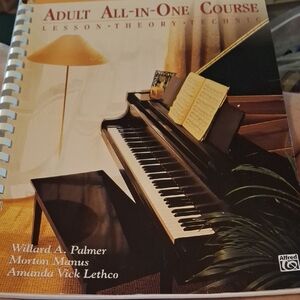 Alfred Black Piano with Cream Sheet Music Cover